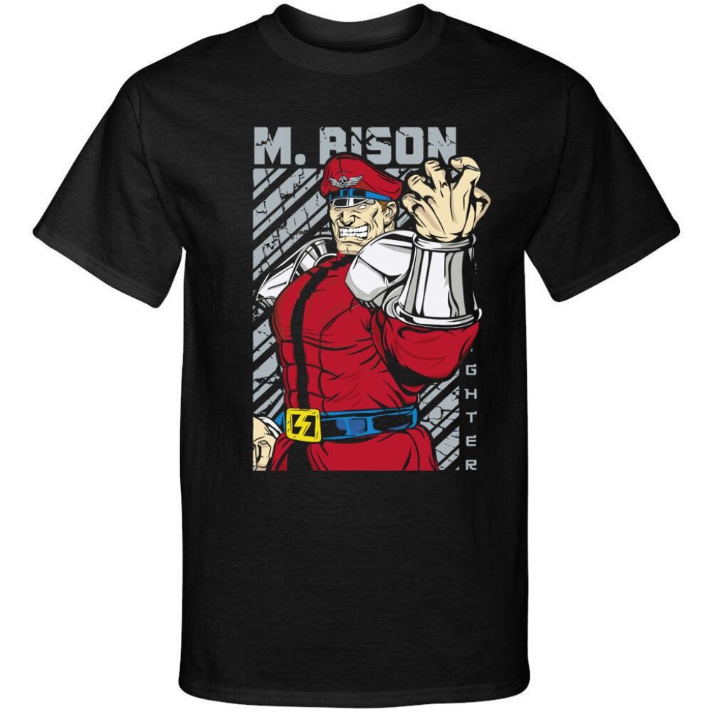 Street Fighter M Bison Video Martial Arts Gaming Tee Shirt